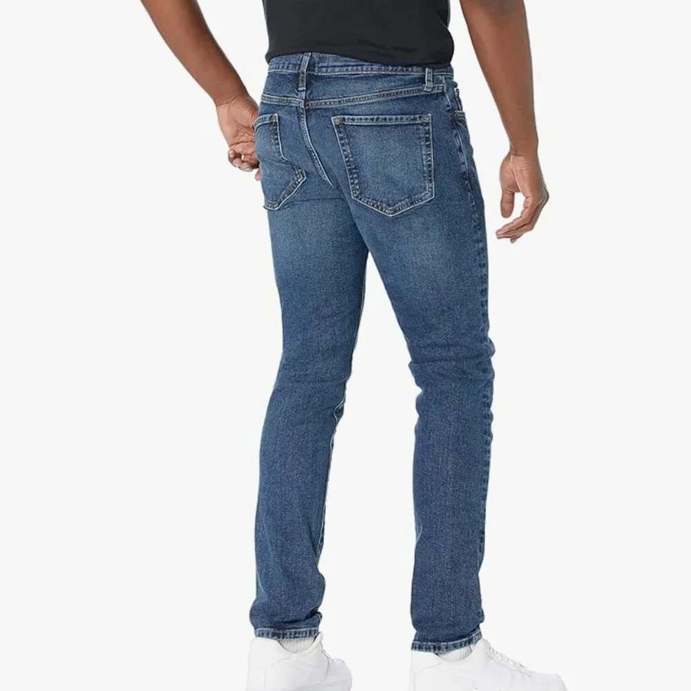 Amazon Essentials Mens Skinny-Fit Stretch Jeans, Vintage Wash, 32x28, EUC